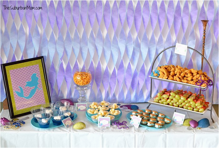 Ariel Birthday Party Decoration Ideas the Little Mermaid Ariel Birthday Party Ideas Food