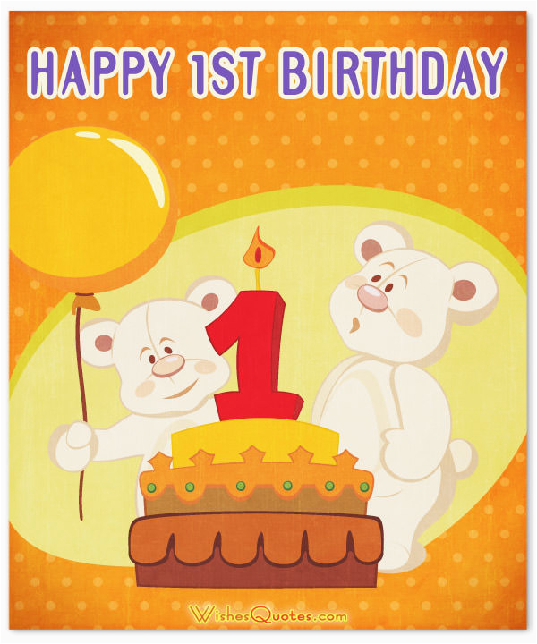 Baby 1st Birthday Card Messages 1st Birthday Wishes and Cute Baby Birthday Messages