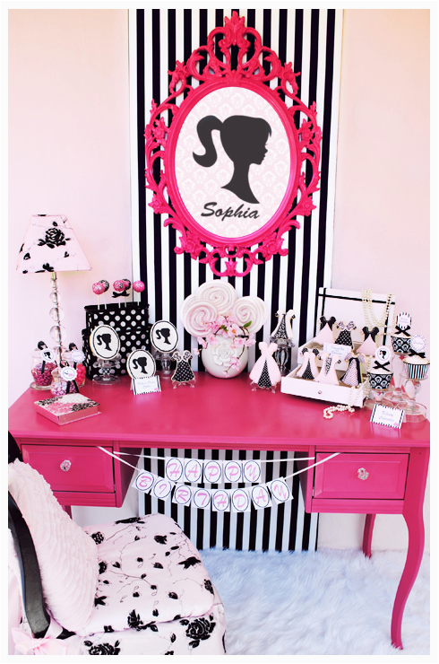 Barbie Birthday Decorations Ideas Vintage Barbie Inspired Birthday Party Pizzazzerie