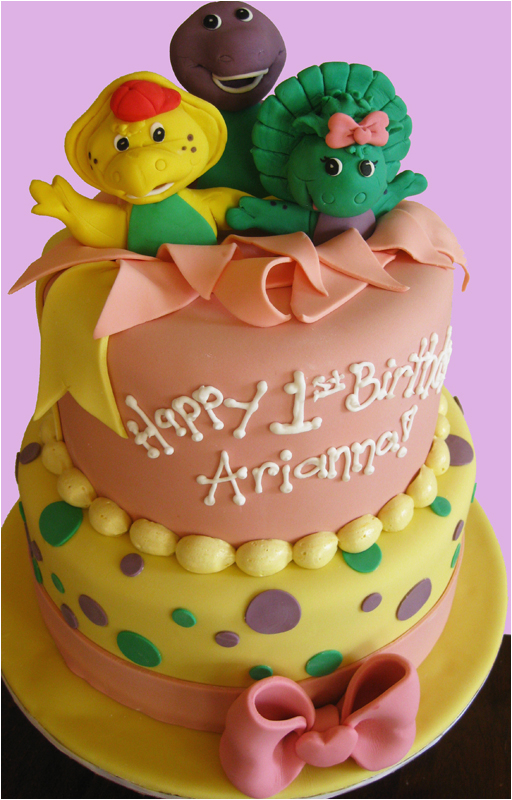 Barney Birthday Cake Decorations Baby Showers and First Birthdays Blog Oakleafcakes Com