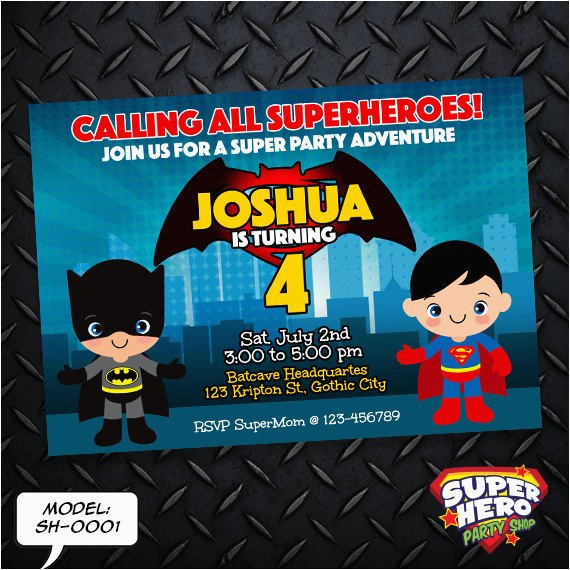 Batman Vs Superman Birthday Party Invitations Batman Vs Superman Birthday Invitation Card Superhero Batman Vs Superman Birthday Party Invitations Batman Vs Superman Birthday Invitation Card Superhero