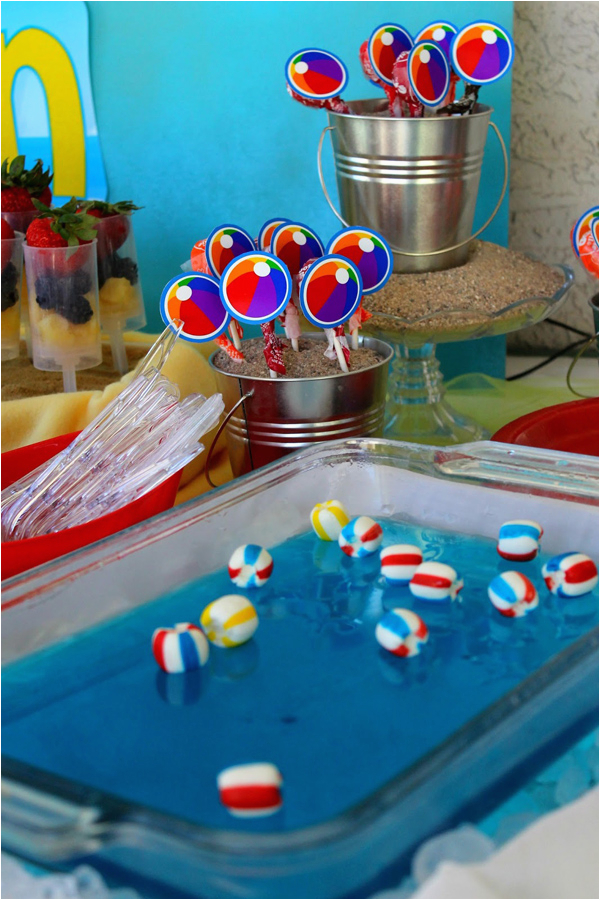 Beach theme Birthday Decorations Kara 39 S Party Ideas Beach Ball Birthday Party Supplies