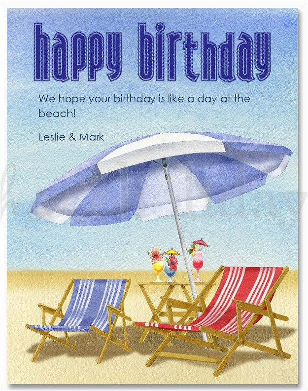 Beach themed Birthday Cards Beach Birthday Clipart Clipart Suggest