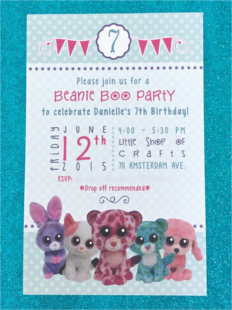 Beanie Boo Birthday Invitations Beanie Boo Bonanza B Lee events