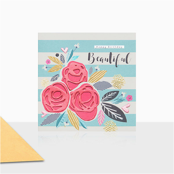 Best Place to Buy Birthday Cards Happy Birthday Beautiful Birthday Card Karenza Paperie