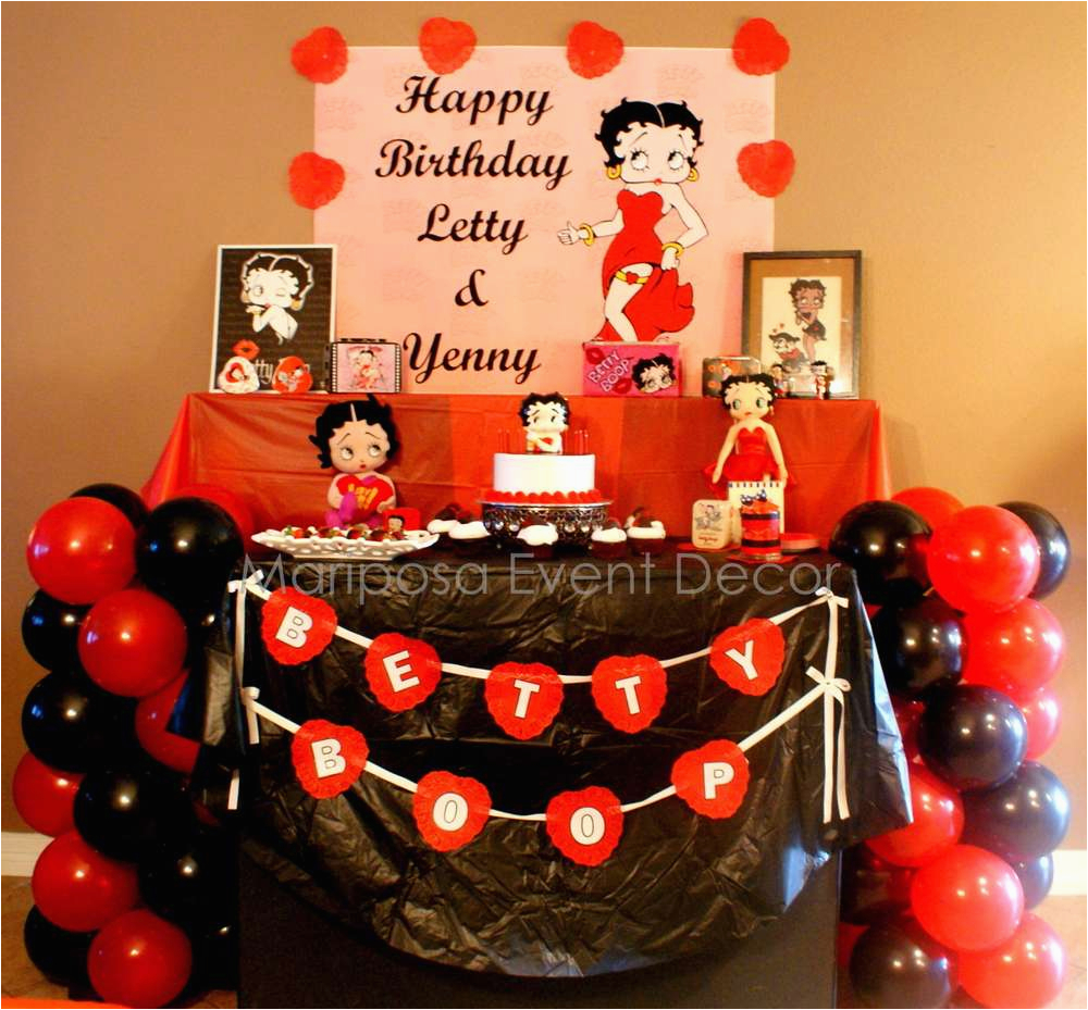 Betty Boop Birthday Decorations southern Blue Celebrations Betty Boop