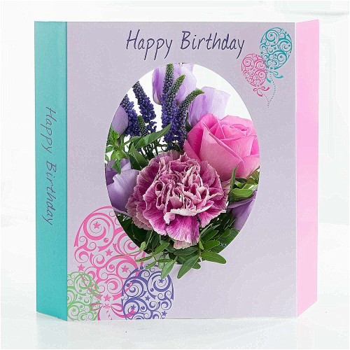 Birthday Card and Flowers Delivery Fresh Flowers In A Card Free Delivery Floralcard