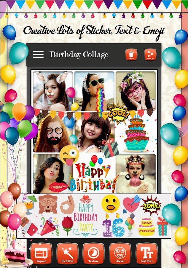 Birthday Card Collage Maker Birthday Photo Collage Maker android Apps On Google Play