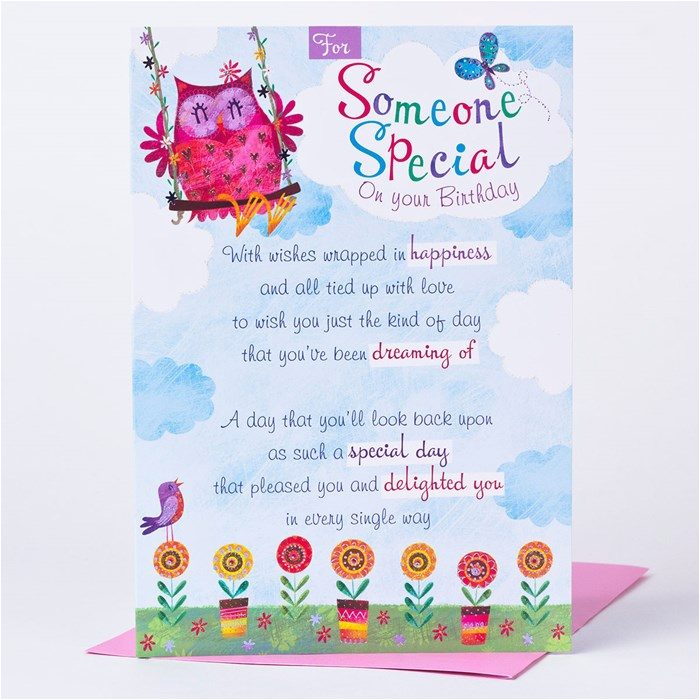 Birthday Card for A Special Person Birthday Card for someone Special Only 89p