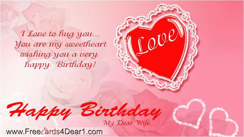 Birthday Card for A Wife I Love to Hug You Birthday Greeting Card for Wife