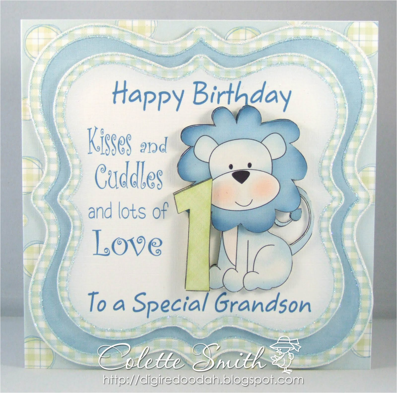 Birthday Card for Grandson 1st Birthday Grandson First Birthday Card Happy Birthday Wishes