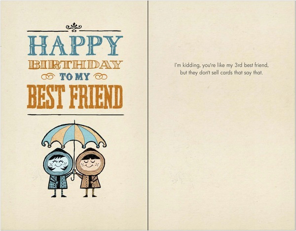 Birthday Card for Guy Friend B 004 Happy Birthday to My Best Friend Bald Guy Greetings