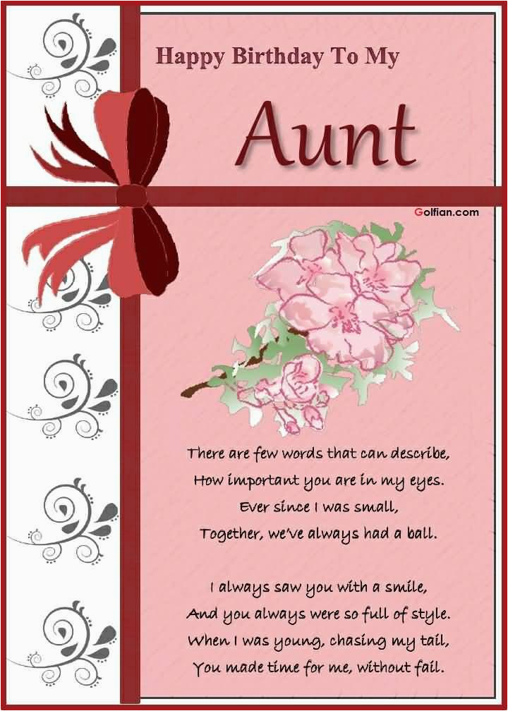 Birthday Card for My Aunt 65 Wonderful Aunt Birthday Messages Card Golfian Com