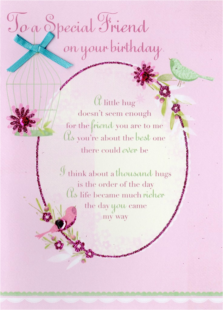 Birthday Card for Special Friend Message Special Friend Birthday Greeting Card Cards