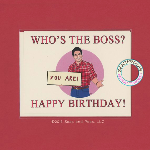 Birthday Card for the Boss who 39 S the Boss Birthday Funny Birthday Card tony Danza