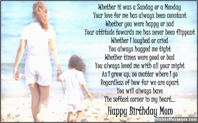 Birthday Card Poems Mom Birthday Poems for Mom Wishesmessages Com