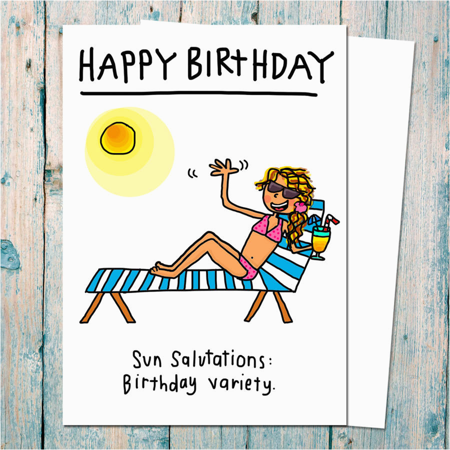 Birthday Card Salutations Sun Salutations Birthday Variety Card for Yoga Teachers by