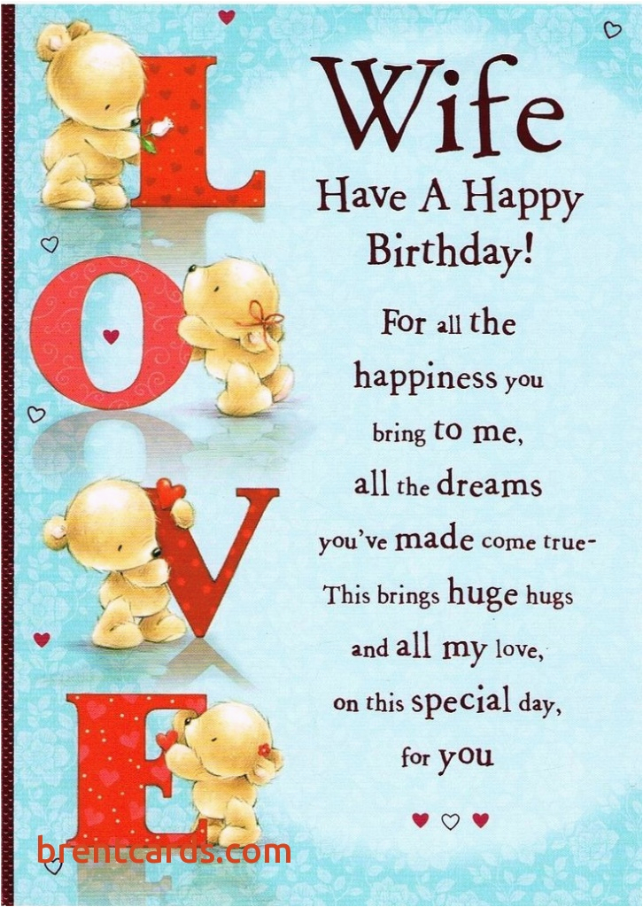 Birthday Card Verses for Wife Birthday Card Verses for Wife Free Card Design Ideas