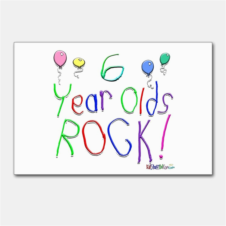 Birthday Cards for 6 Year Olds Happy Birthday 6 Year Old Postcards Happy Birthday 6