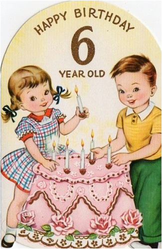 Birthday Cards for 6 Year Olds Vintage Birthday Card for Six Year Old Vintage Birthday Cards for 6 Year Olds Vintage Birthday Card for Six Year Old Vintage