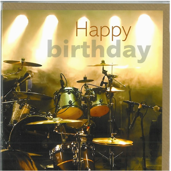 Birthday Cards for Drummers Drums Birthday Card