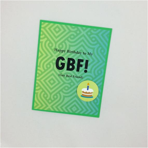 Birthday Cards for Gay Friends Gay Best Friend Birthday Card