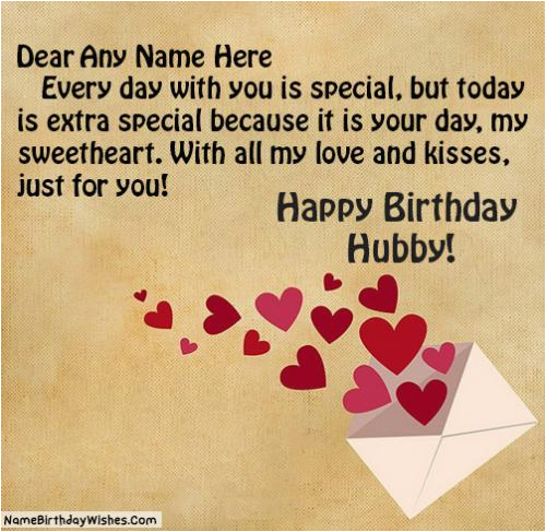 Birthday Cards for Husband with Name Select One Option