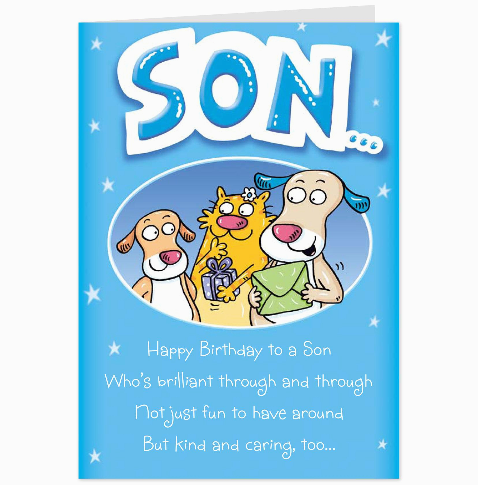 Printable Birthday Cards For Son - Printable Templates