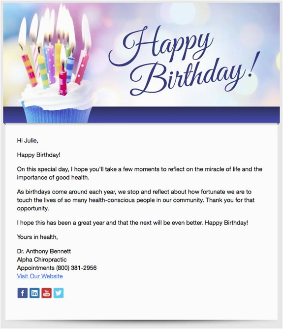 Birthday Cards to Send by Email Patient Birthday Emails Perfect Patients Chiropractic