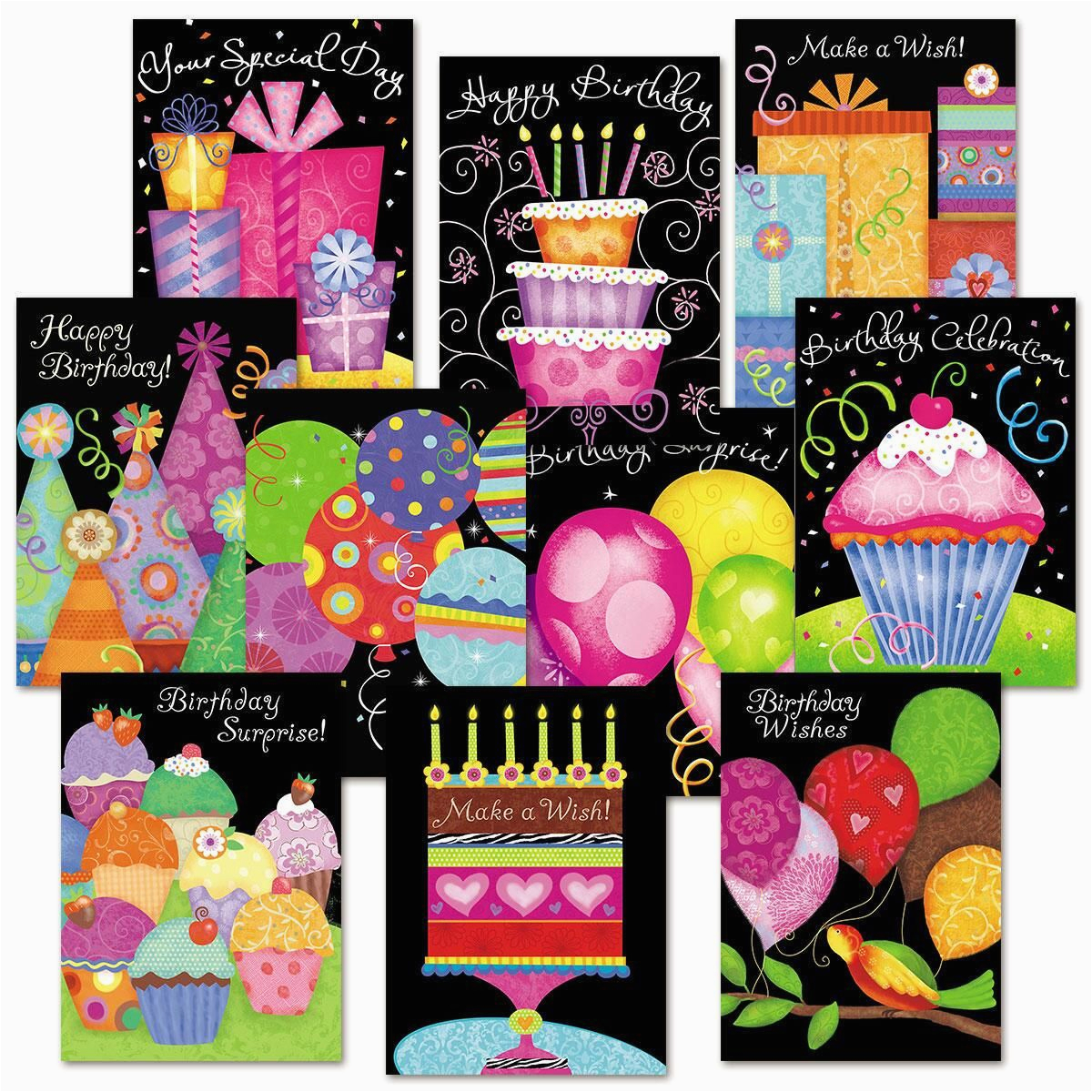 Birthday Cards Value Pack Birthday Brights Birthday Card Value Pack Colorful Images