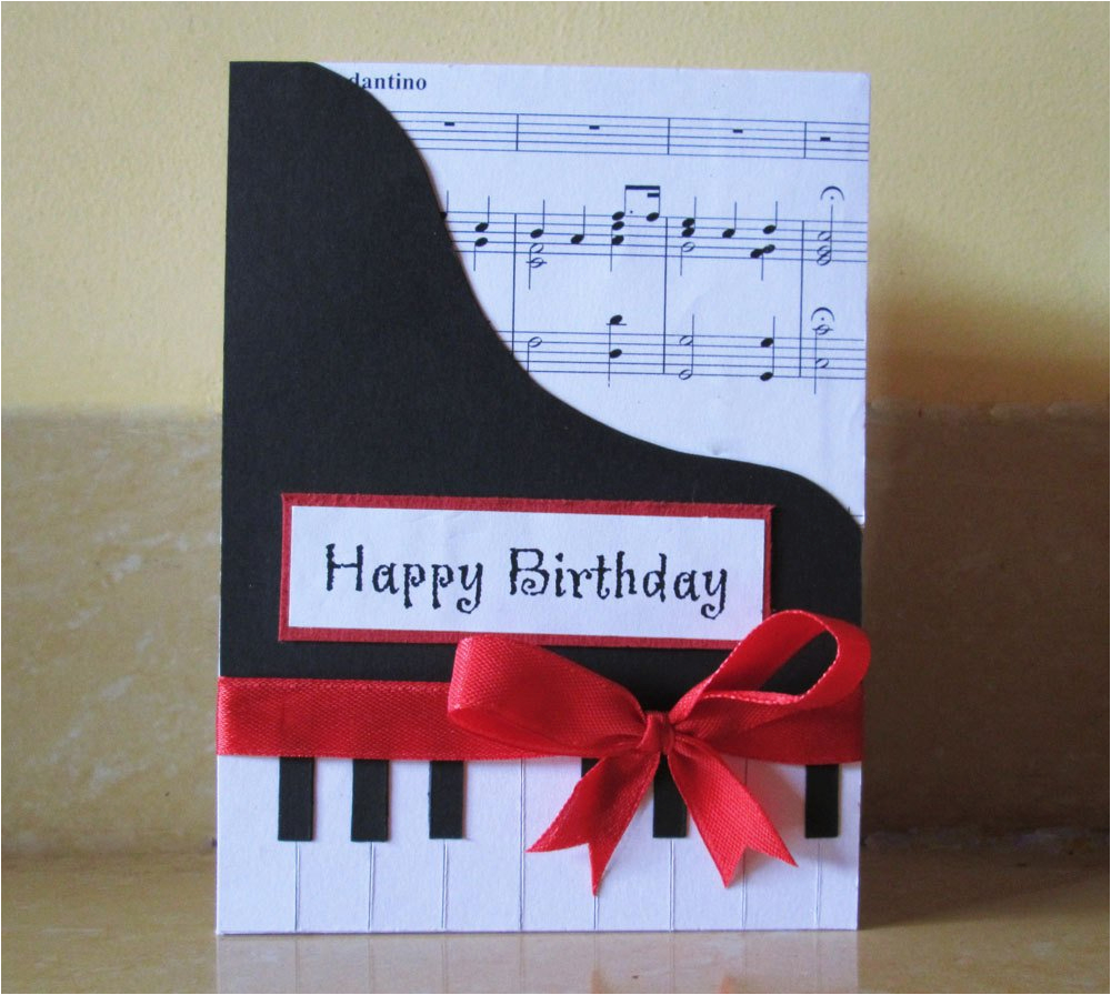 Birthday Cards with A Piano theme Piano Happy Birthday Card Music themed by Dreamsbytheriver