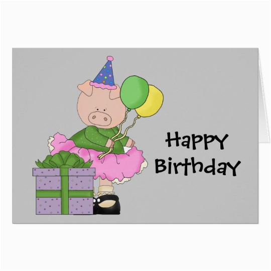 Birthday Cards with Pigs Pig Gifts Gift Ideas Zazzle Uk