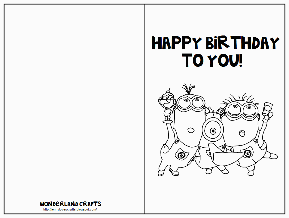 Birthday Cards You Can Print Out Wonderland Crafts Birthday | BirthdayBuzz