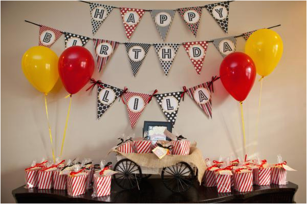 Birthday Decorations Ideas for Adults Kara 39 S Party Ideas Vintage Movie Boy Girl Family Adult