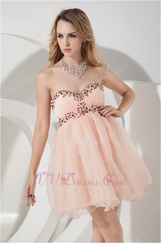 Birthday Dresses 16th Sexy orange Pink Short Skirt 16th Birthday Girls Dress