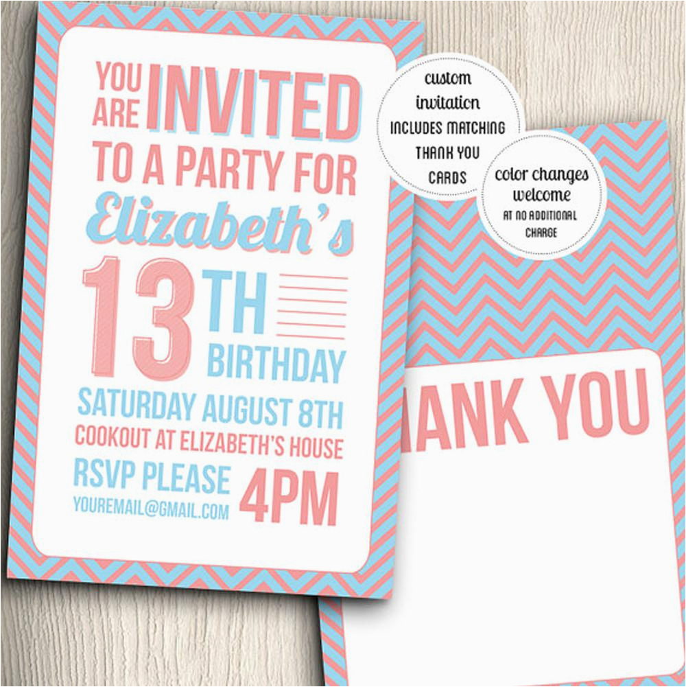 Birthday Invitation Cards for Teenagers 21 Teen Birthday Invitations Inspire Design Cards