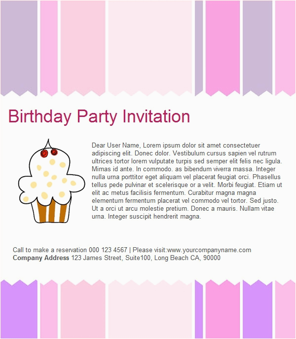 Birthday Invitation Email Message Birthday Invitation Email Template 23 Free Psd Eps