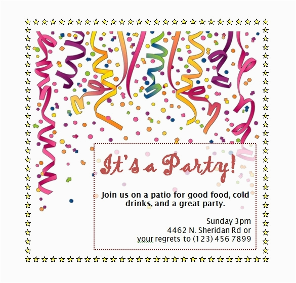 Birthday Invitation Templates Free Word Birthday Party Invitation Template Word Beepmunk