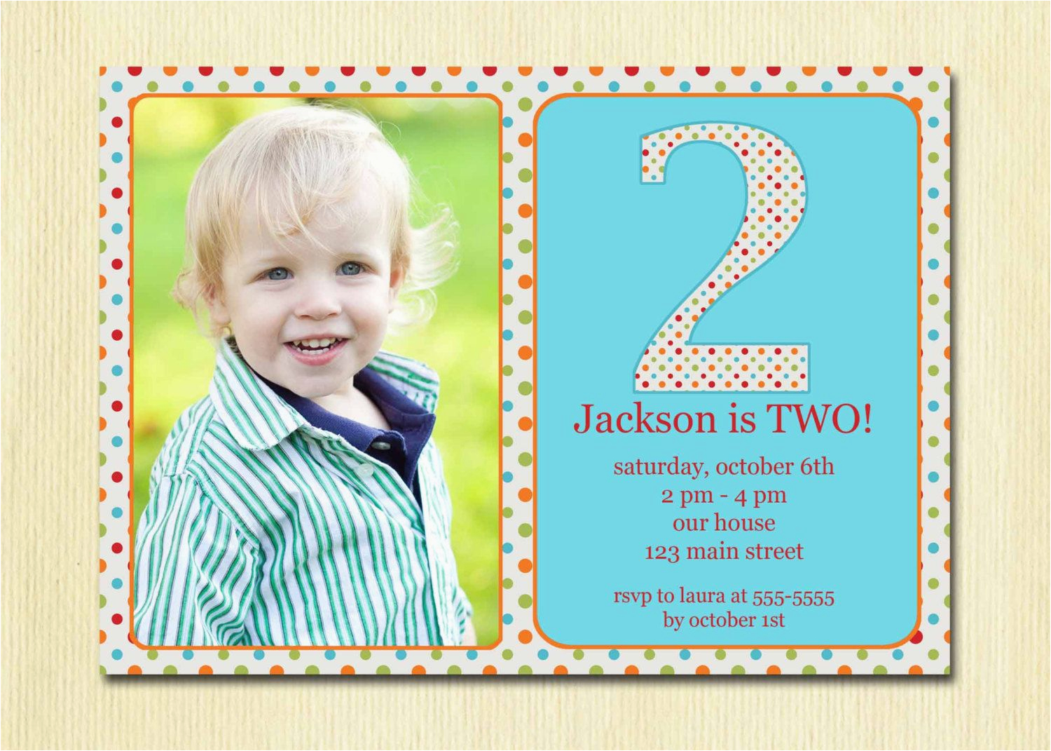 Birthday Invitation Wording for 5 Year Old Boy Get Free Template 2 Year Old Birthday Party Invitation