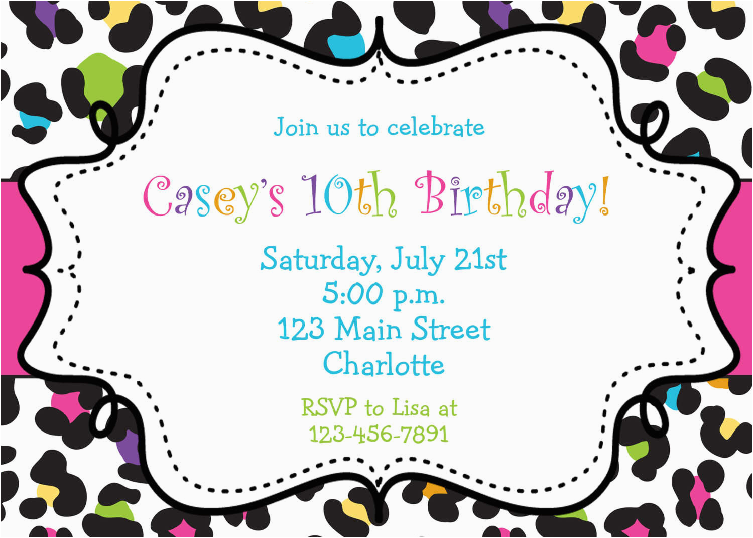 Birthday Invitations Free Templates Girl Birthday Invitations Template Best Template Collection