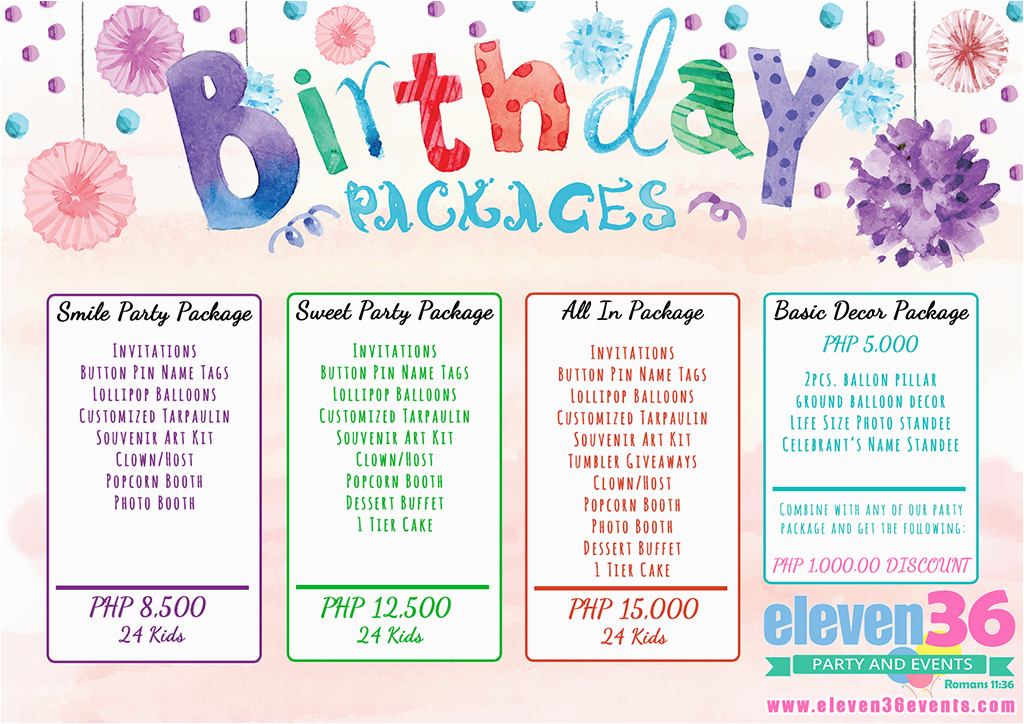 Birthday Party Decoration Packages Balloon Decoration Packages Cebu Nisartmacka Com