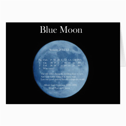 Blue Moon Cards Birthday Blue Moon Birthday Card Zazzle