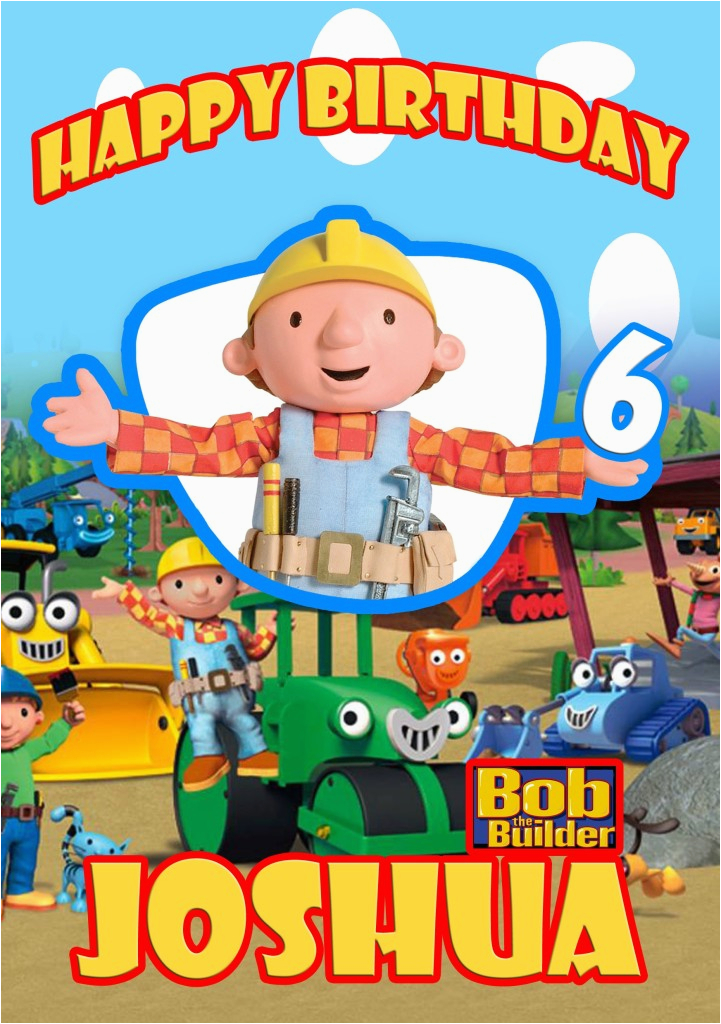 Bob the Builder Birthday Card Personalised Bob the Builder Birthday Photo Card Ebay