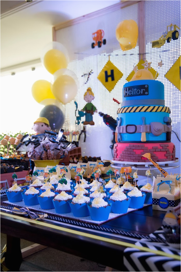 Bob the Builder Birthday Decorations Kara 39 S Party Ideas Bob the Builder themed Birthday Party