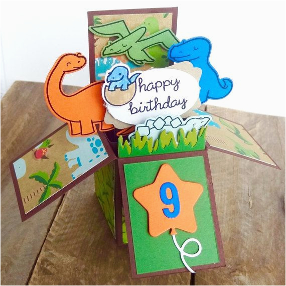 Box Of Kids Birthday Cards Boy Birthday Card Kid Birthday Card Child Dinosaur