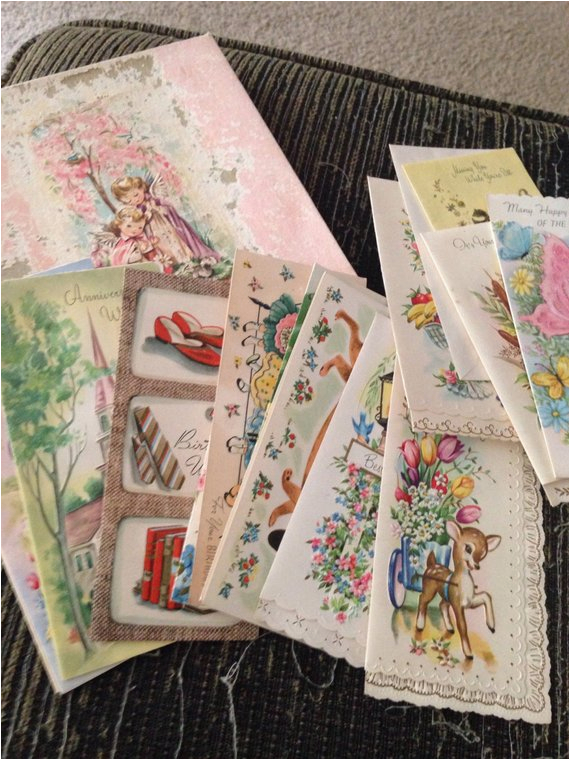 Boxed Birthday Cards assortment Vintage All Occasion assortment Boxed Greeting Cards and