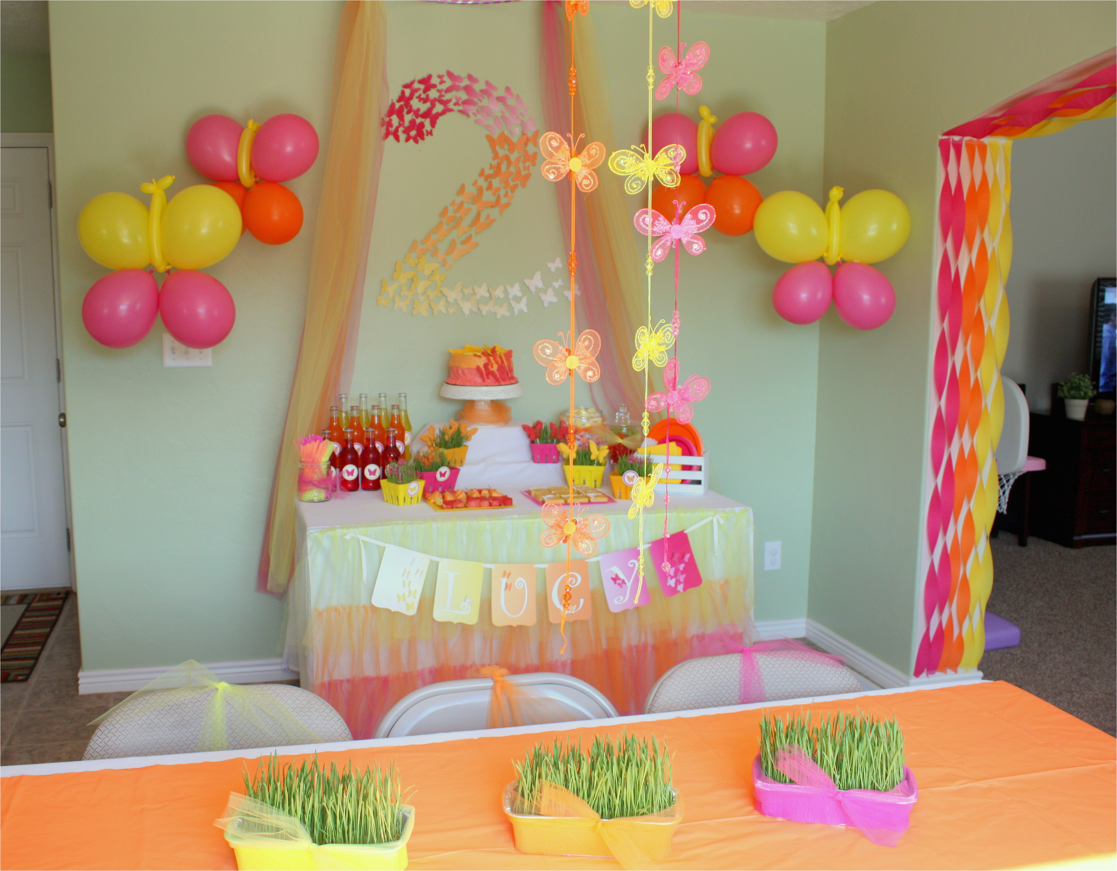 Butterfly Birthday theme Decorations butterfly themed Birthday Party Decorations events to