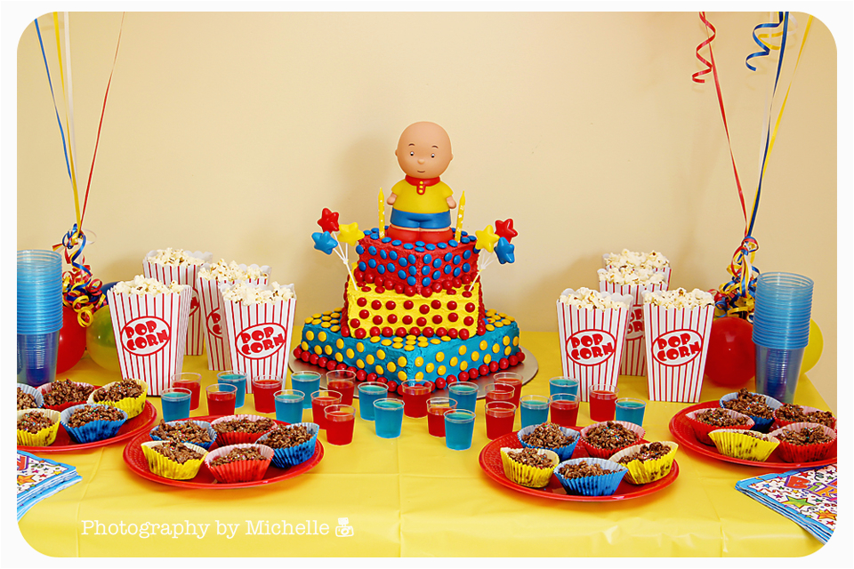 Caillou Birthday Decorations Photography by Michelle William 39 S Caillou Party