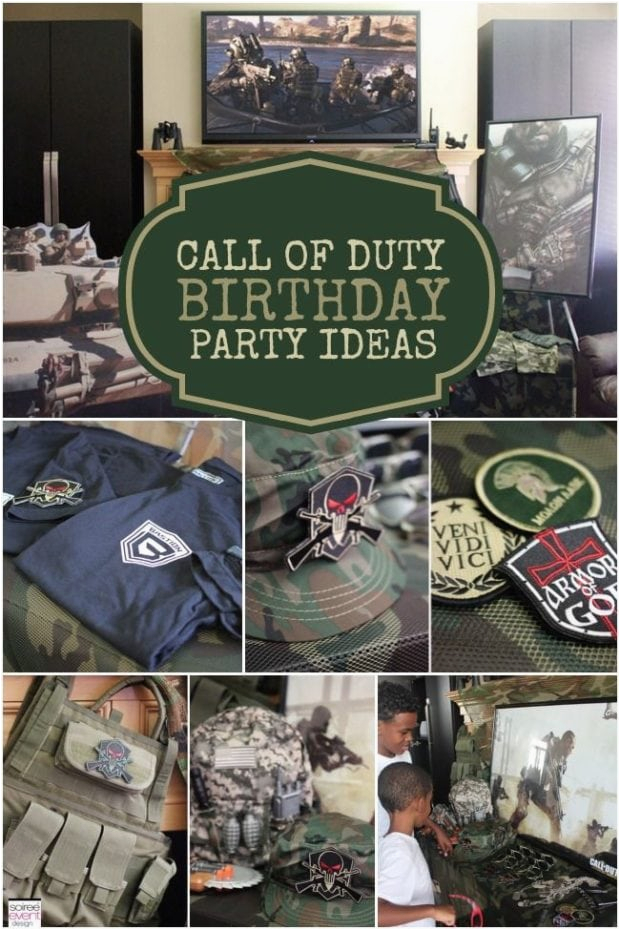 Call Of Duty Birthday Party Decorations A Call Of Duty Inspired Video Game Party Spaceships and