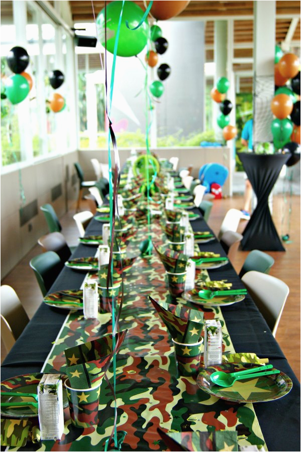 Camouflage Birthday Decorations Camouflage Military Quot Laser Tag Quot Birthday Boys Party Ideas